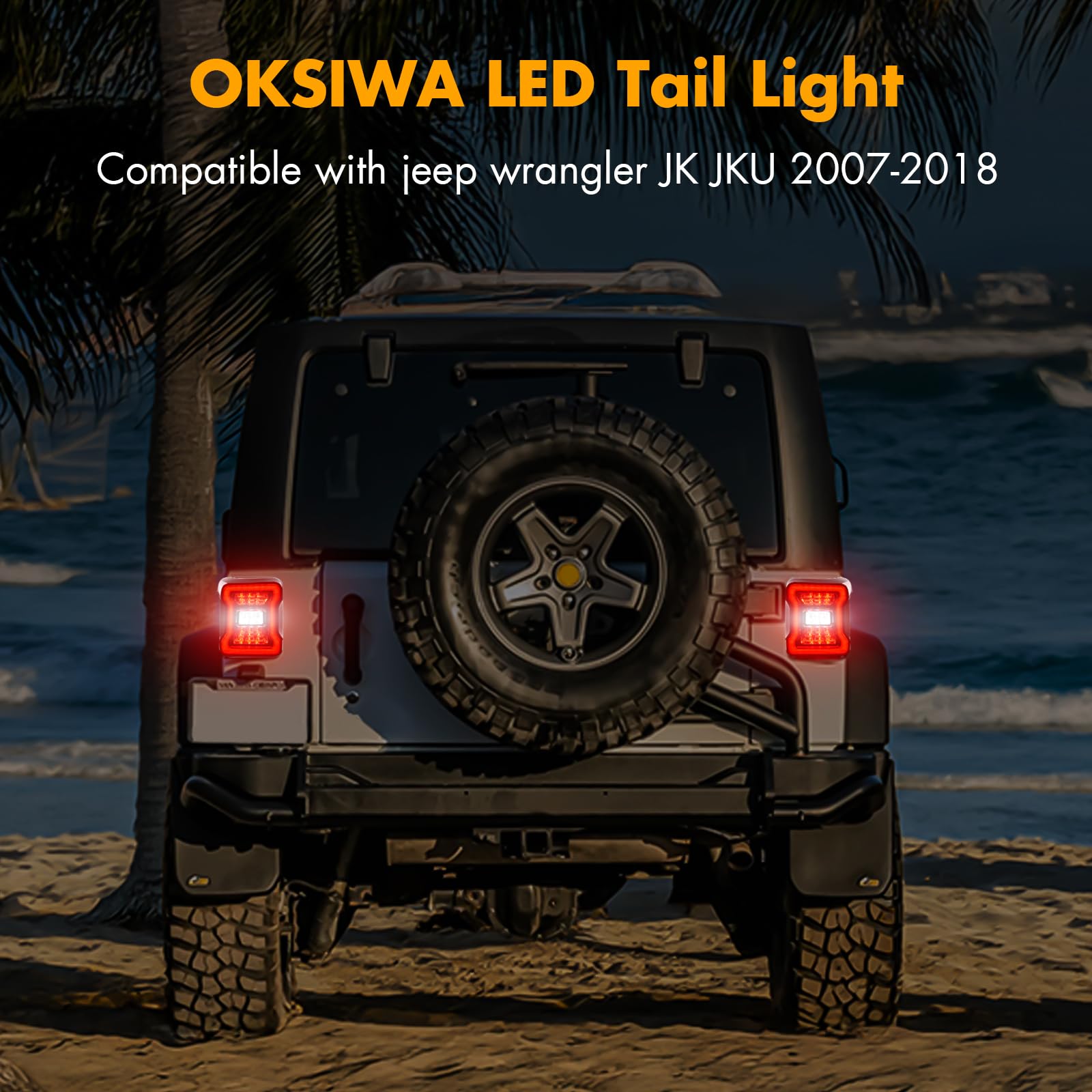 Amazon.com: OKSIWA LED Tail Lights Fit For 2007-2018 Jeep Wrangler